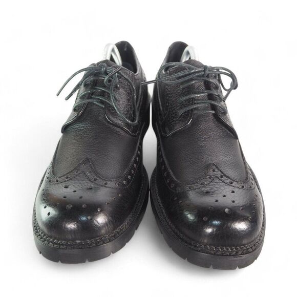 Donald by Donald J. Pliner Brad Wingtip Leather Oxfords Black Men's 9 - Picture 3 of 12